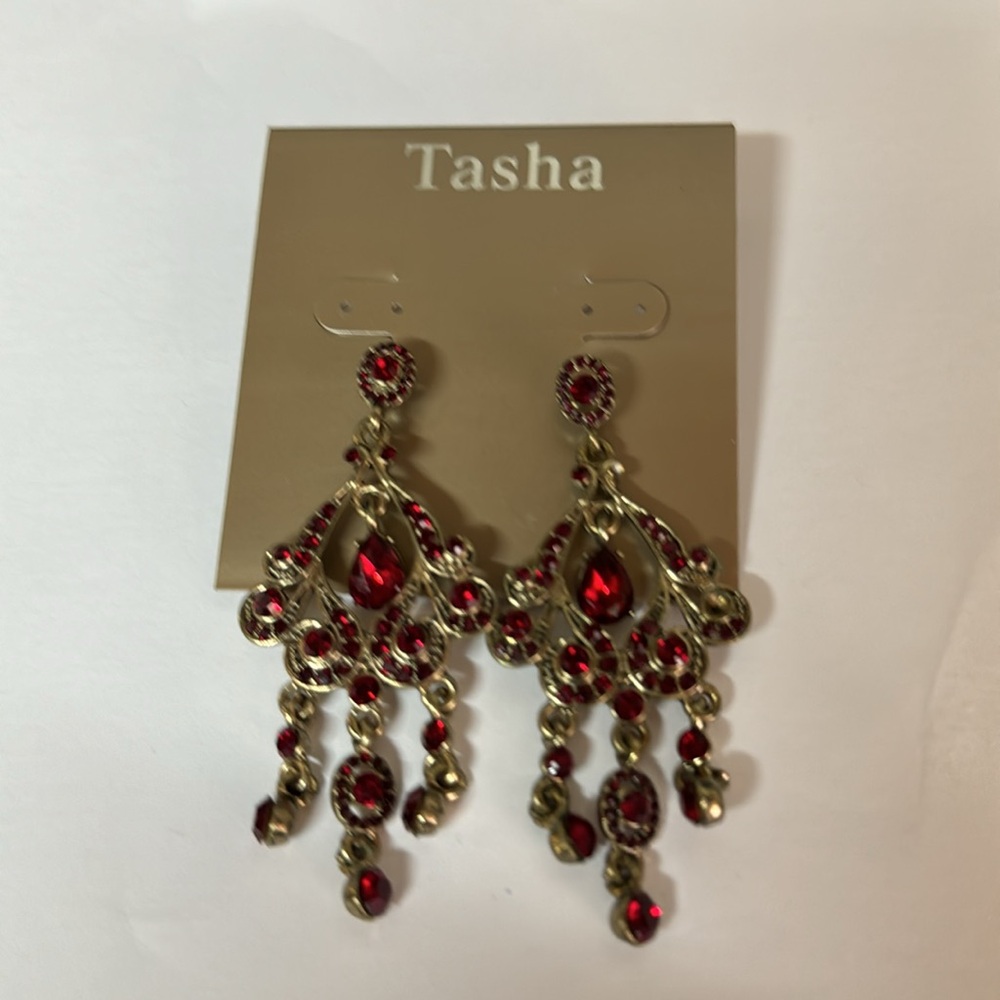 Tasha red earrings from Nordstrom
